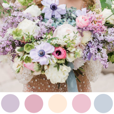 Pastel Purple Wedding Color Palette