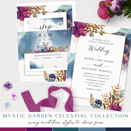 Celestial wedding invitation suite from 