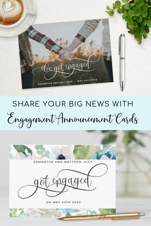 Got Engaged Announcement Cards