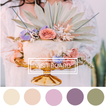 Peach, Pink, Lilac and Purple Color palette