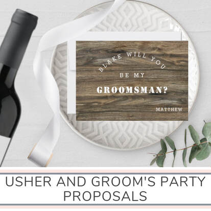 Usher and Groom's Party Proposals