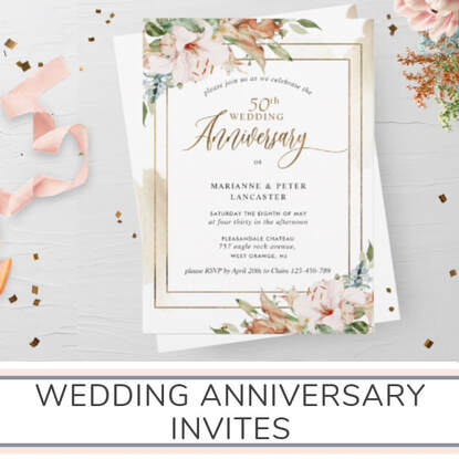 Wedding Anniversary Invites