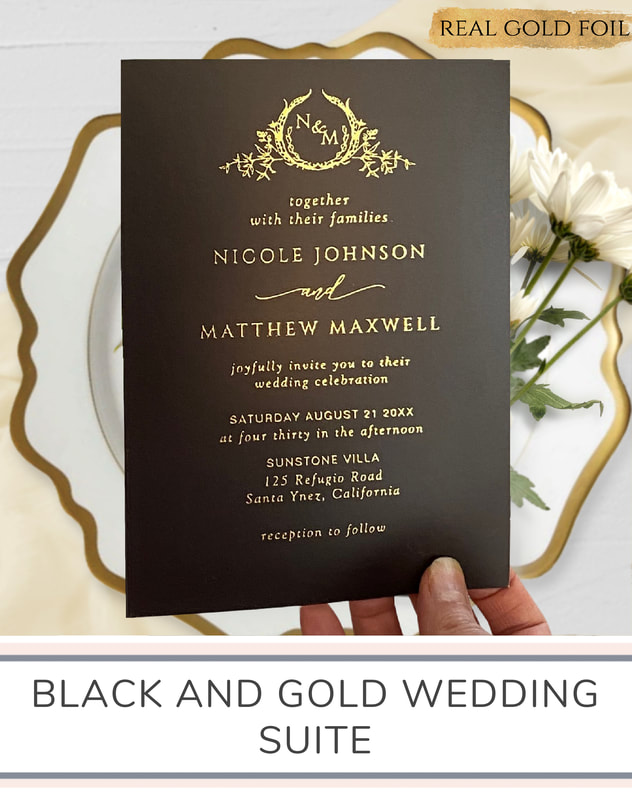Black and Gold Wedding Suite