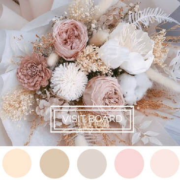Beige and Blush Pink Wedding Color Theme