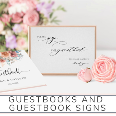 Guestbooks and Guestbooks signs