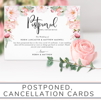Postponement and Cancellation Cards