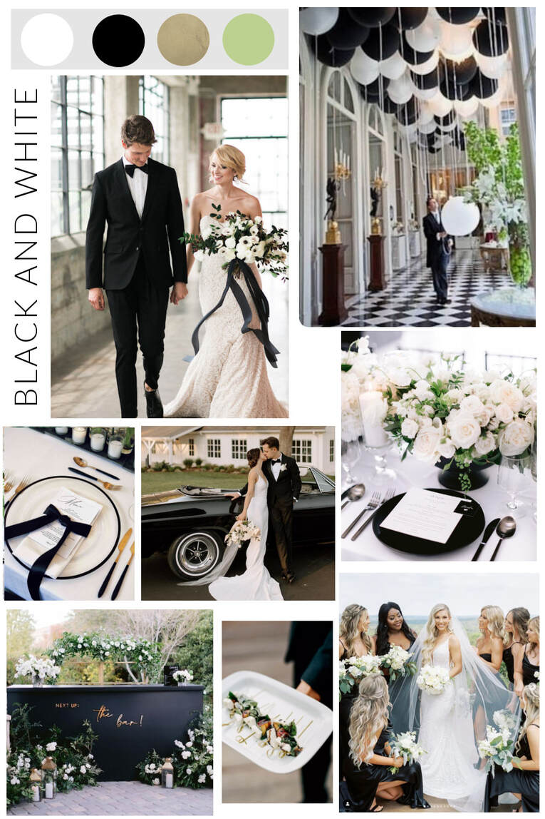 Black and White Wedding Color Theme