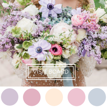 Lavender, Lilac, Cream and Mauve Wedding Color Palette